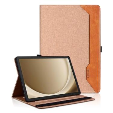 Imagem de Capa para Samsung Galaxy Tab A9 Plus 11 polegadas 2023 (SM-X210/SM-X215/SM-X216) - Capa protetora com bolso para negócios, suporte de visualização em vários ângulos, marrom