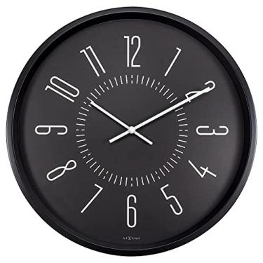 Imagem de NexTime Relógio de parede – Ø 35 cm - Metal e vidro - Preto "Luminoso", multicolorido