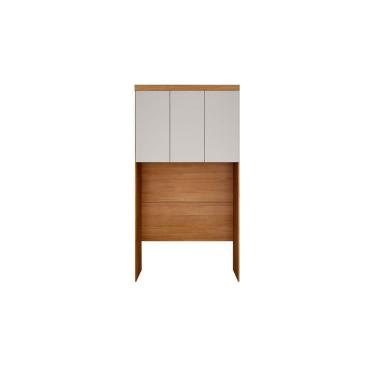 Imagem de Modulado De Quarto Armário Ponte Aéreo Solteiro C- 3 Portas Freijo Cumaru C- Fendi