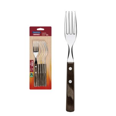 Imagem de Conjunto de Garfos de Mesa 6 Peças, Tramontina, 21198916, Castanho