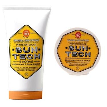 Imagem de Kit 2 Protetores Solar Esportivo 5H Duração 30/50 FPS 180g/75g Suntech