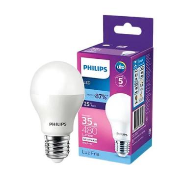 Imagem de Lâmpada Led Bulbo 4.5w Philips 480lm 6500k Fria Bivolt