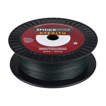 Imagem de SpiderWire Stealth® Superline, verde musgo, 22,7 kg | 22,6 kg, 500 jardas | Linha de pesca trançada de 457 m, adequada para ambientes de água doce e salgada