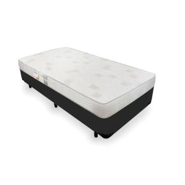 Imagem de Cama Box com Colchão de Espuma D23 Ortobom Light Liso Solteiro 88cm, P