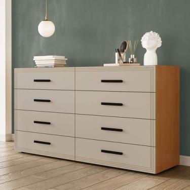 Imagem de Cômoda Organizadora 150cm com 8 Gavetas 240829 Linha Valência Politorn