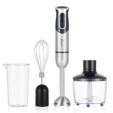 Imagem de Mixer de Mão 3 em 1 com 800W, Inox, Copo Medidor, Processador, Batedor – Baixo Ruído
