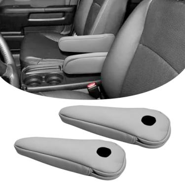 Imagem de SUNBREATH Compatível com capa de apoio de braço do assento dianteiro do carro para Honda CR-V 2004 2005 2006 capa de descanso de braço de couro de microfibra para o lado do motorista e do passageiro