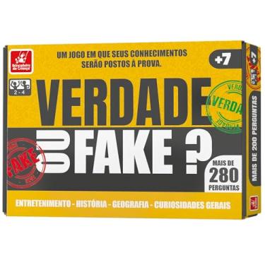 Imagem de Brincadeira de Criança Jogo de Tabuleiro Verdade ou Fake