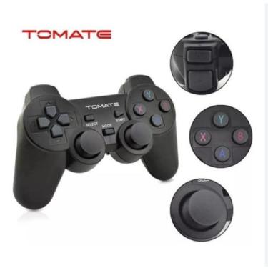 Imagem de Controle Gamer Sem Fio 2 Controles e dongle MAY004 Tomate Para PC