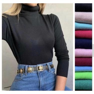 Imagem de Blusa Cacharrel De Lã Estilo Segunda Pele - VEST MODA, Azul, único