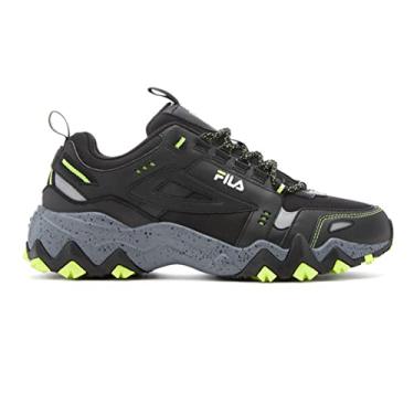 Imagem de Fila t nis masculino Oakmont TR de couro retr inspirado em caminhadas, Black/Sfty/Csrk, 13
