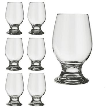 Imagem de Jogo De Copos Vidro Cerveja Suco Agua Chopp 320 Ml 12 Unids - Seu Lar