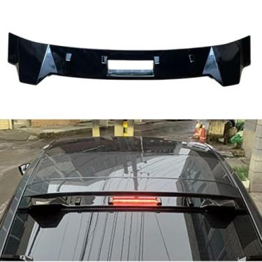 Imagem de Asa traseira de teto de carro compatível com Changan Ccag Univ Body Kit Spoiler traseiro asa acessórios para carro (preto brilhante)