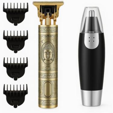 Imagem de Aparador De Pelos Nariz orelha– Máquina de Cortar Cabelo e Barbear e nariz Sem Fio, aparador de pelo e nariz, Aparador de Pelos, barba Portátil, Lâminas de Alta Precisão, Ideal para Barba, Cabelo,orelha, nariz,acabamemto