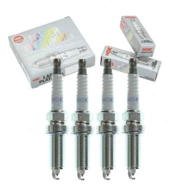 Imagem de 4 velas de ignição NGK Laser Platinum compatíveis com Nissan Versa 1.6L L4 2012-2020