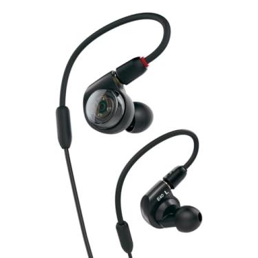 Imagem de Audio-Technica Fones de ouvido intra-auriculares profissionais ATH-E40, preto