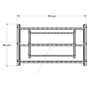 Imagem de Suporte para Churrasqueira Reforçado - WR Steel, 70cm