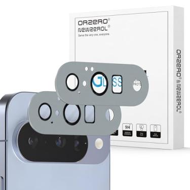 Imagem de (Pacote com 2) Protetor de lente de câmera Orzero compatível com Google Pixel 10 (não para modelo Pro/XL), protetor de câmera premium de metal e vidro, recortes precisos de alta definição