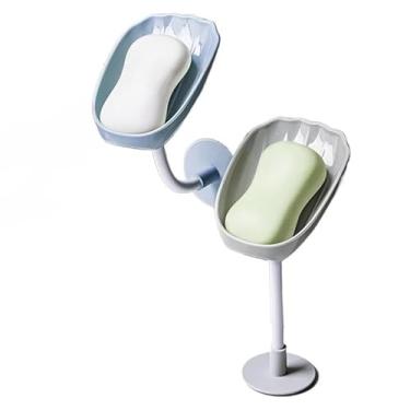 Imagem de Kit 2 Saboneteiras com Ventosa | Suporte com Dreno para Pia de Banheiro (4 unidades)