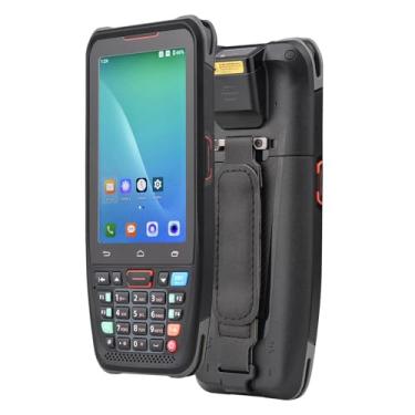 Imagem de BISOFICE POS portátil Android 10.0 PDA Terminal 1D/2D/QR Scanner de código de barras suporta comunicação BT WiFi 2/3/4G com tela sensível ao toque de 4,0 polegadas para supermercado, restaurante