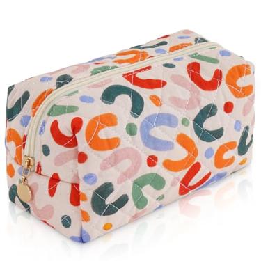 Imagem de UUYUUY Bolsa de maquiagem acolchoada, Colorido., Bolsa de maquiagem