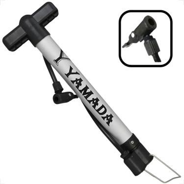 Imagem de Bomba De Ar Yamada Manual Ciclismo Pneu Bike Bicicleta Moto Oficina Premium 30cm 45psi Resistente