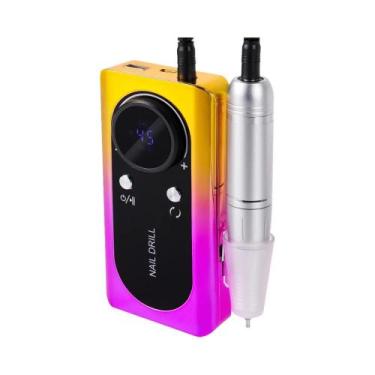 Imagem de Máquina De Lixar Unhas Elétrica Recarregável Portátil 45000RPM Para Un