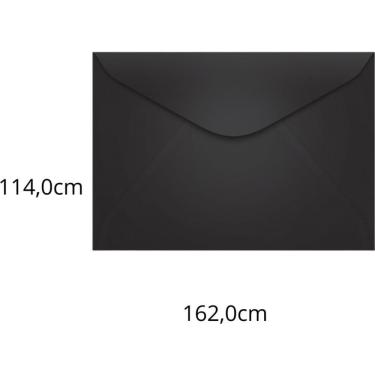 Imagem de Envelope Carta 114x162mm Preto Los Angeles 80g 100un