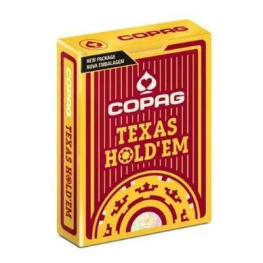 Imagem de Baralho 100% Plástico Texas Holdem - Copag, Vermelho