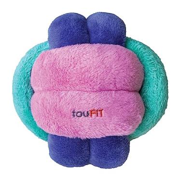 Imagem de FOUFIT FouFouBrands Brinquedo de nariz para cães com nó, esconde-esconde e buscar, bola de snuffle, para cães, rosa, verde e roxo, grande
