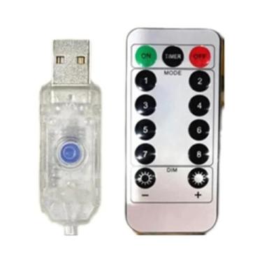 Imagem de Luzes De Cordão LED USB Com Controle Remoto 3 4 6M Para Decoração De Q
