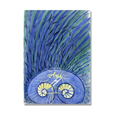 Imagem de Pôster Hilma Af Klint, (Caos Primordial, nº 04), reproduções de pinturas famosas, imagem de arte abstrata para sala de estar quarto decoração de casa. Tela somente 40 x 56 cm - 15,7 x 20,1 pol