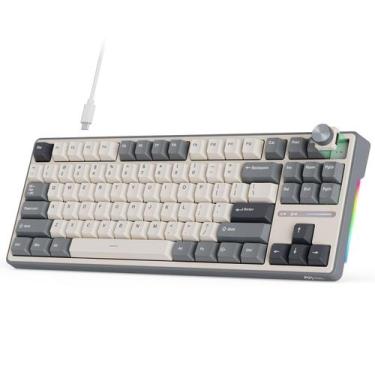 Imagem de Teclado mecânico RK ROYAL KLUDGE R87 Pro 75% RGB retroiluminado