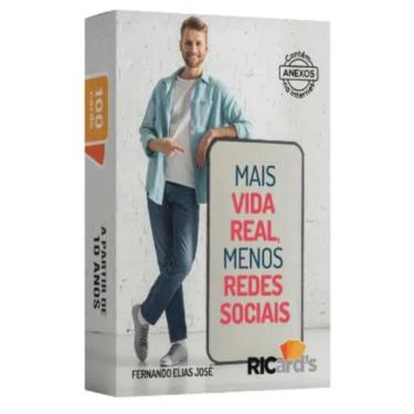 Imagem de Mais Vida Real, Menos Rede Sociais - 100 Cards Para Voce Repensar Sua Rotina Digital
