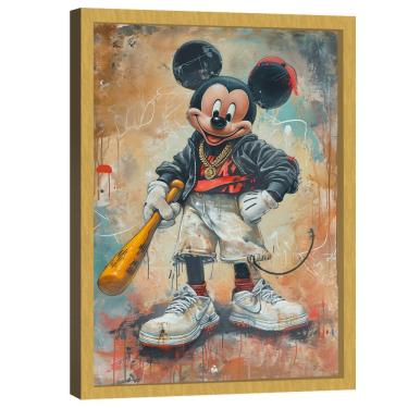 Imagem de Quadro Decorativo Mickey Mouse Rebelde