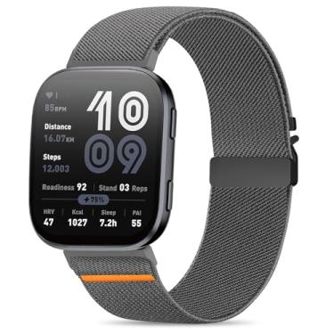 Imagem de HQzon Faixa elástica com fivela de paraquedas para Amazfit Bip 6/5, pulseira de substituição macia e respirável de 22 mm compatível com Amazfit Gtr 4/3/2/47 mm/equilíbrio para homens e mulheres