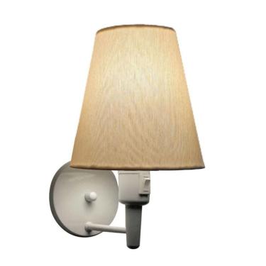 Imagem de Plafon Quadrado Vivare Md-3001 Cúpula Em Tecido 12/35x35cm - Bivolt Branco-algodão-crú 110v/220v