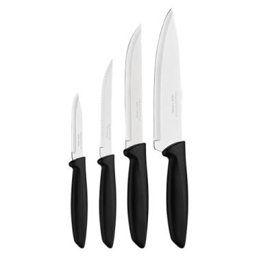 Imagem de Tramontina JOGO FACAS INOX 4PC PLENUS PRE, Preto