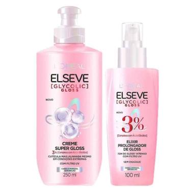 Imagem de Elseve Glycolic Gloss Kit - Creme Super + Sérum, Kit