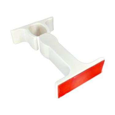 Imagem de Kit Trava Porta MagnéTica 3/5 PeçAs – Fixador Para Porta E Parede, Em Dois Tamanhos, ImpressãO 3d(3 Brancas Longas)