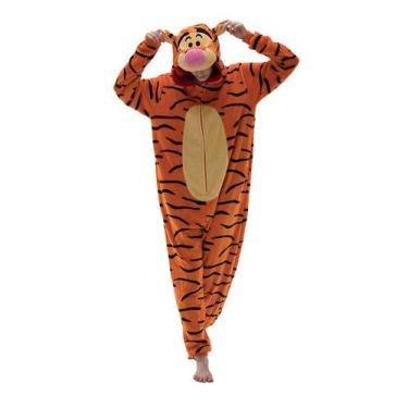 Imagem de Pijama COSUSKET Tigger, macacão de flanela, ajuste confortável