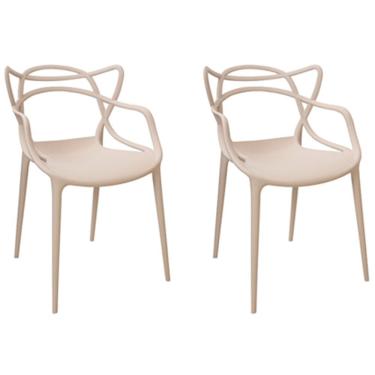 Imagem de Kit Com 2 Cadeiras Aviv Estrutura Em Polipropileno Fratini Fendi