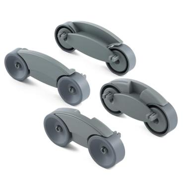 Imagem de WD35X21041 Peças de reposição para lava-louças peças de reposição para GE Kit de rolo de lava-louças Rodas inferiores GE Profile Triton XL Monograma Cafe Escorredor de louças Eixo de rolo inferior