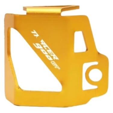 Imagem de BYYINGSUS Capa de proteção de reservatório de fluido de freio traseiro CNC Moto Acessórios compatíveis com Y&AMAHA Tracer 900GT 700GT 900 700 7/9 GT 2015-2020 2019 (dourado)