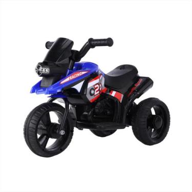 Imagem de Moto Triciclo Elétrico Azul Bateria Bivolt 3 a 8 Anos 35Kg - BANG TOYS