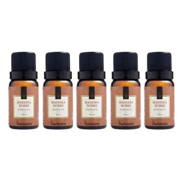 Imagem de Kit 5 Essencia Aromatizante Madeira Nobre Via Aroma 10m Para Aromatiza