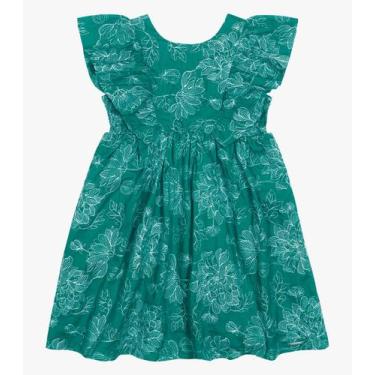 Imagem de Vestido Infantil Trick Nick Verde, 12, Verde