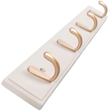 Imagem de Cabideiro, não é necessário fazer furos para entrar na porta, pendurar ganchos de roupas na parede do provador, pendurar chapéus na entrada, pendurar cabides na parede, suporte de parede (branco