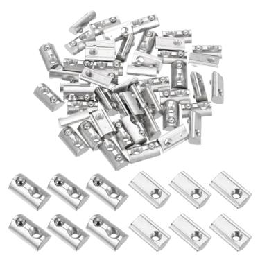 Imagem de PATIKIL M5 Rolos Meio Redondos em Porcas de Mola, 50 Peças Série 3030 de Aço Carbono T Porcas de Mola para Perfil de Extrusão de Alumínio de 8 mm Impressora 3D Ferramentas DIY Montagem de Móveis