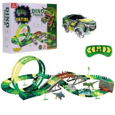Imagem de Pista Dinossauro Carrinho De Controle Remoto Som Luz Castela - Castela